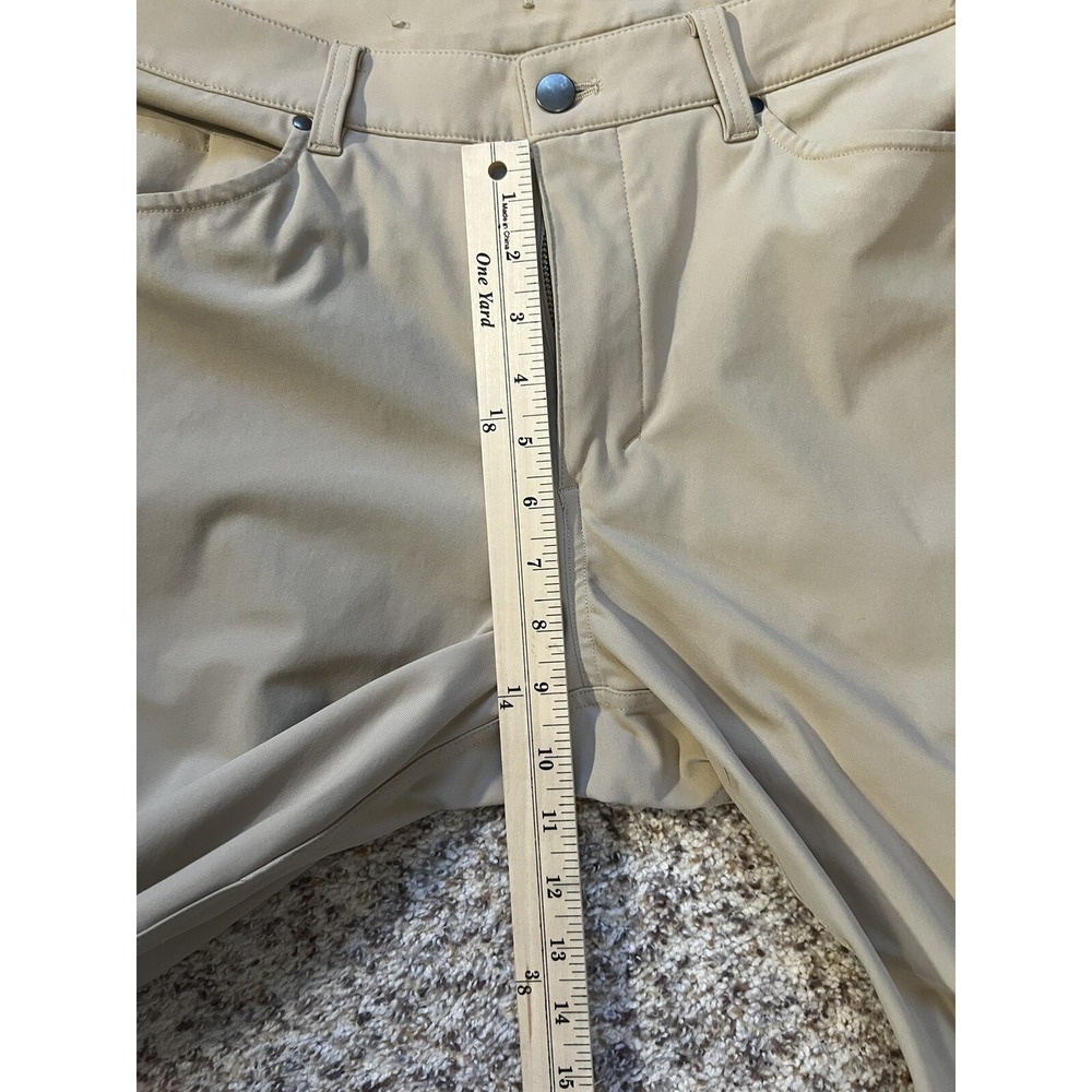 Lululemon Commission Chino Pants Mens Sz 36x30 ABC Classic Fit Khaki - Picture 8 of 10